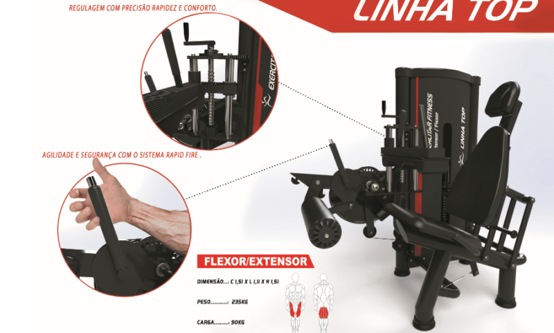 Flexor e extensor (Linha TOP)