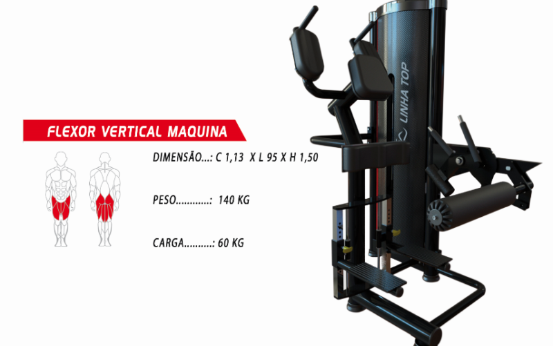 Flexor Vertical Máquina (Linha TOP)